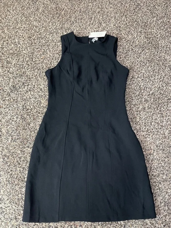 a new day Tailored Black Sleeveless Sheath Mini Dress Woman’s Size 4 | NWT - Picture 2 of 6